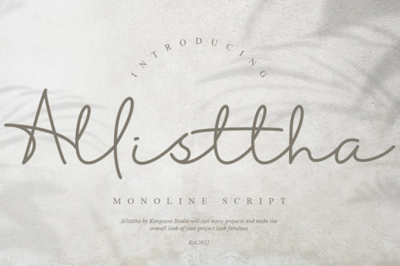 Allisttha: A Vintage Script for Modern Design