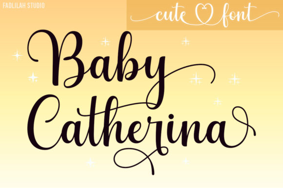 Baby Catherina: A Handwritten Font for Timeless Elegance