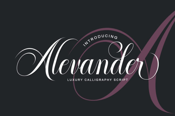 Discover Alevander: A Script Font with Timeless Style
