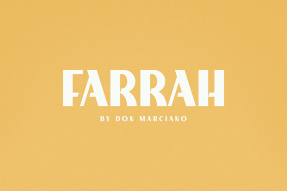 Farrah: The Bold Display Font for Distinct Branding