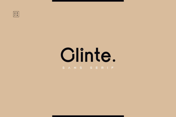 Glinte: A Modern Typeface for Clean Branding