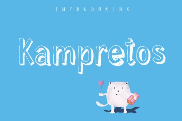 Kampretos: A Playful 3D Sketch Font for Vibrant Designs