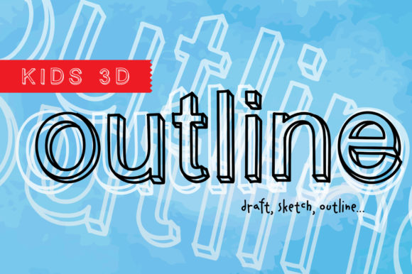 Kids 3D Outline: A Fresh Take on Modern Display Typography