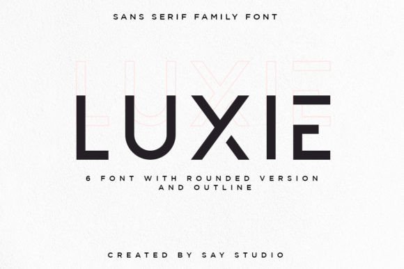 Luxie: The Geometric Font for Modern Logos and Wordmarks