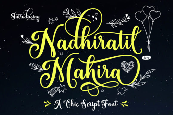 Nadhiratil Mahira: A Script Font for Modern Elegance