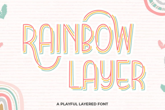 Rainbow Layer: A Playful Font for Bold, Creative Projects