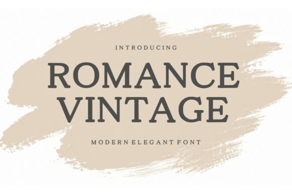 Romance Vintage: A Modern Serif with Timeless Soul