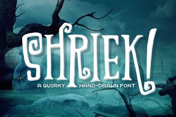Shriek Font: The Spooky-Cool Typeface for Halloween Projects