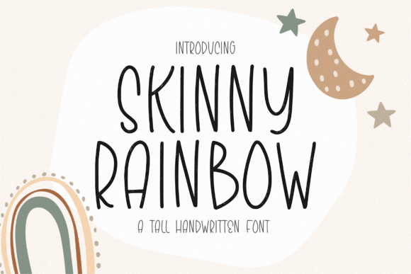 Skinny Rainbow: A Fun Handwritten Font for Creative Projects