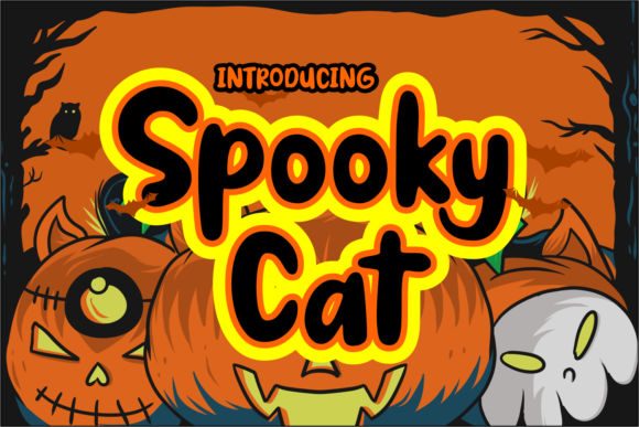 Spooky Cat: A Halloween Display Font with Contemporary Cool
